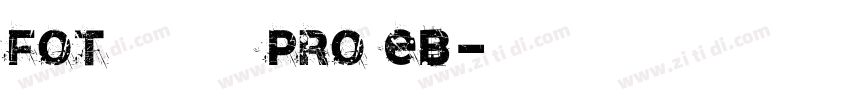FOT ロダンカミーユ Pro EB字体转换